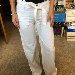 White Flared BCBG MaxAzria Pants